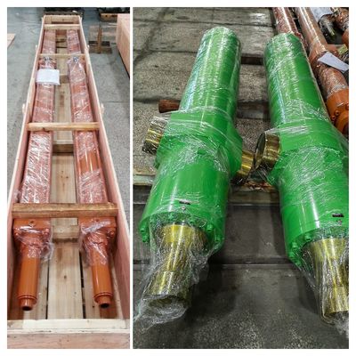 32 एमपीए परीक्षण दबाव स्टील प्लांट में अधिकतम बोर व्यास 865 मिमी के साथ भारी शुल्क 3 चरण हाइड्रोलिक सिलेंडर
