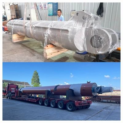 तेल रिग क्रेन अनुकूलित हाइड्रोलिक सिलेंडर 25MPa परिचालन दबाव भारी उद्योग के लिए