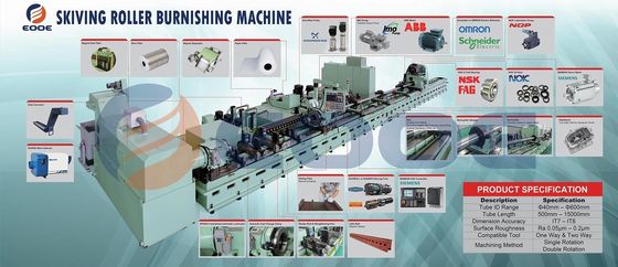 मोटाई Ra 0.1 स्कीविंग और रोलर बर्नरिंग डिवाइस 255 - 285HB सिलेंडर ट्यूब