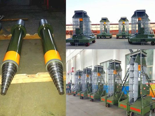 अधिकतम आईडी 500 मिमी अनुकूलित हाइड्रोलिक सिलेंडर तीन चरण क्रेन हाइड्रोलिक सिलेंडर