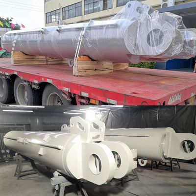 कस्टम क्रेन लुफिंग हाइड्रोलिक सिलेंडर ISO9001 बकेट व्हील एक्सकेवेटर के लिए प्रमाणित