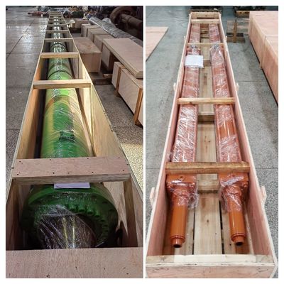 अनुकूलित स्ट्रोक लंबाई के साथ बोर्डिंग सीढ़ी में भारी शुल्क हाइड्रोलिक सिलेंडर