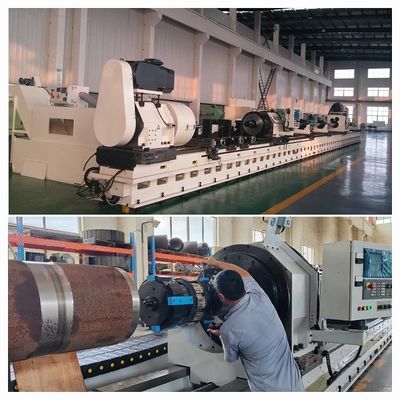 0.8 mm/r Ra 0.037 अल्ट्रा वाइड गाइड रेल डिजाइन के साथ स्कीविंग रोलर बर्नरिंग मशीन