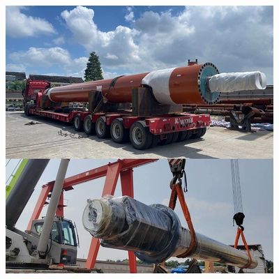 C45 स्टील कस्टम हाइड्रोलिक सिलेंडर / बड़े बोर हाइड्रोलिक सिलेंडर ISO9001