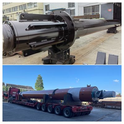 मजबूत निर्माण हाइड्रोलिक सिलेंडर क्रोम कोटिंग स्व-निर्देशित विरोधी घूर्णन